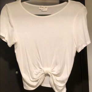 White cropped (ish) top